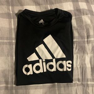 Men’s , Black, Adidas, T shirt, Large 14-16